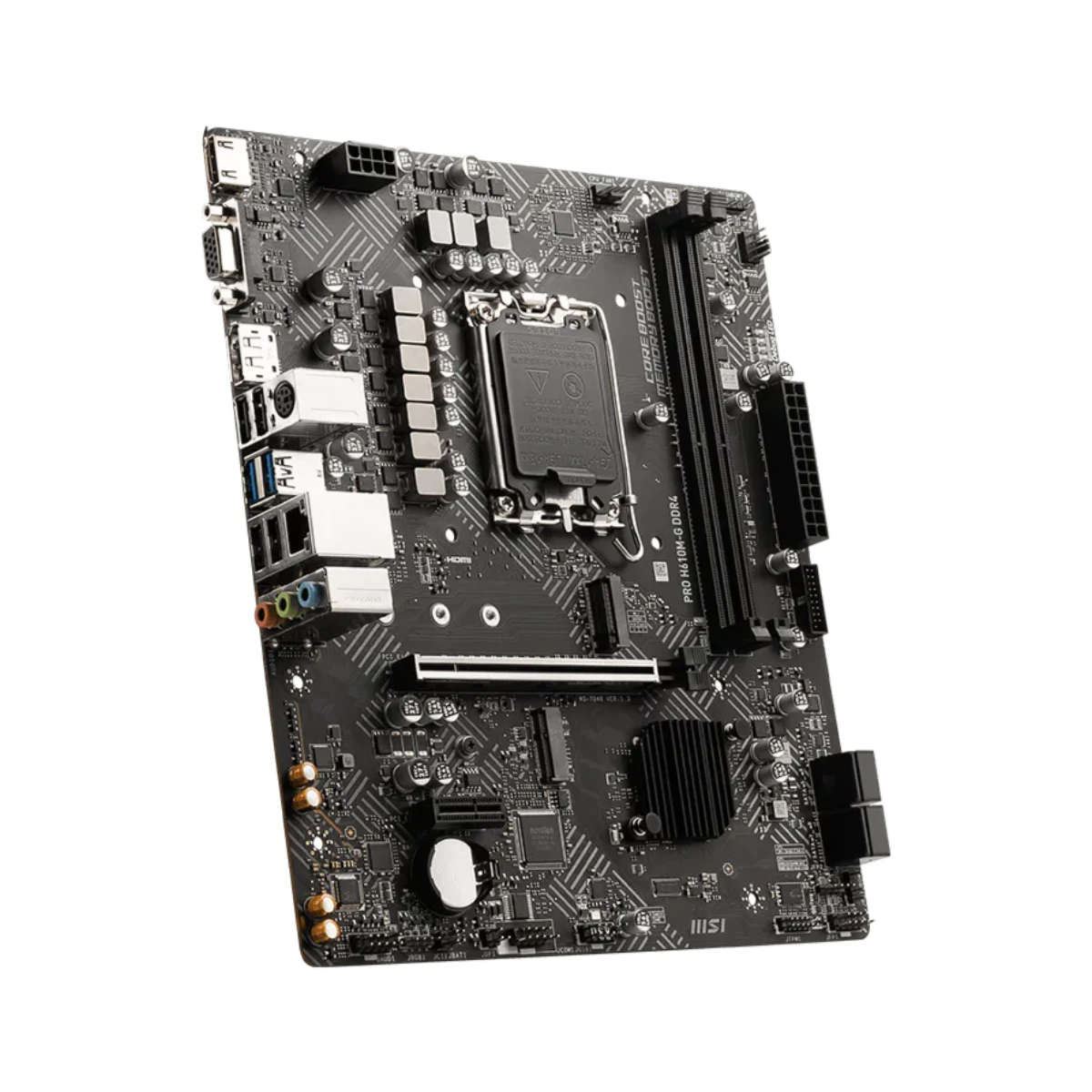 MSI PRO H610M-G DDR4 Intel LGA 1700 Micro-ATX Motherboard - 911-7D46-205 view 3