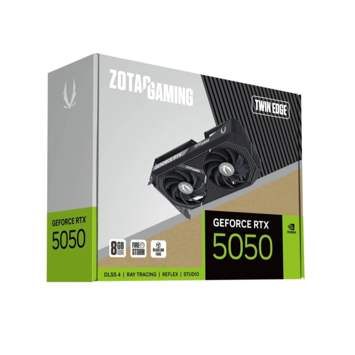 ZOTAC GAMING GeForce RTX 5050 Twin Edge Graphics Card, 8GB GDDR6, DLSS 4 | ZT-B50500E-10M