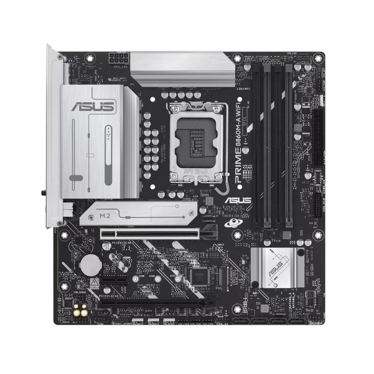 ASUS PRIME B860M-A WIFI LGA 1851 Micro-ATX Motherboard – White | 90MB1JY0-M0EAY0 view 2