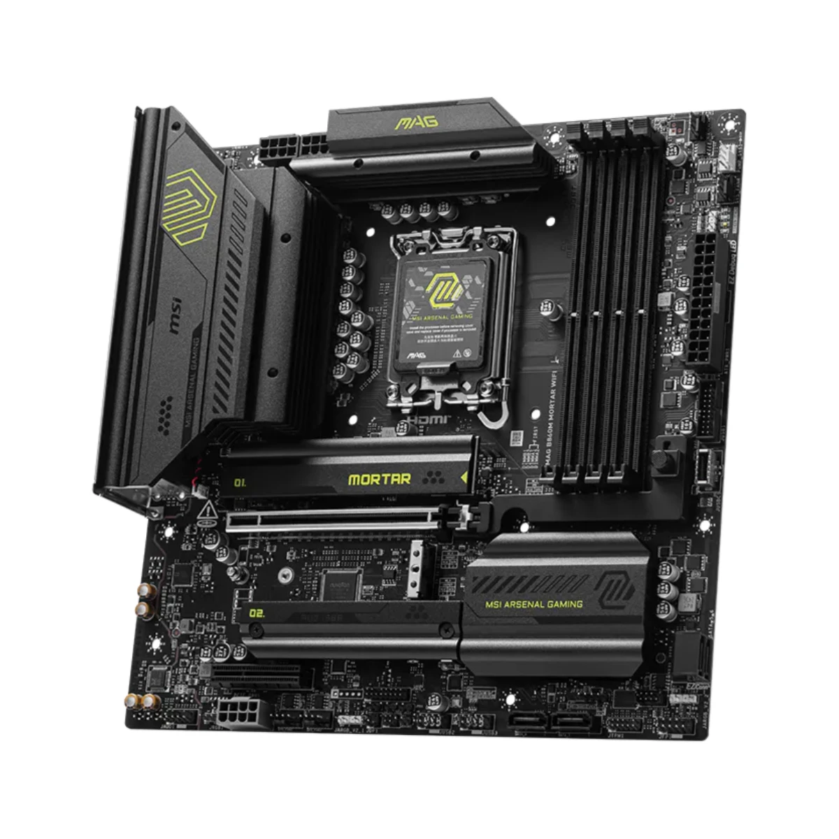 MSI MAG B860M MORTAR WiFi LGA Micro-ATX Motherboard | 911-7E40-002 view 2