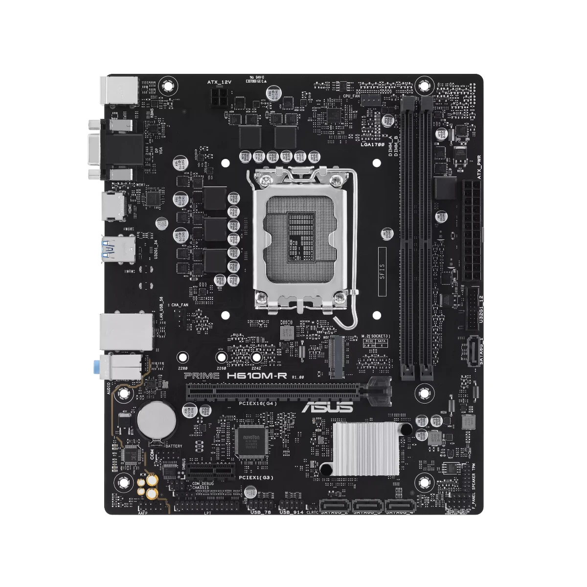 ASUS PRIME H610M-R DDR5 Micro-ATX Motherboard | 90MB1GL0-M0ECY0 view 2