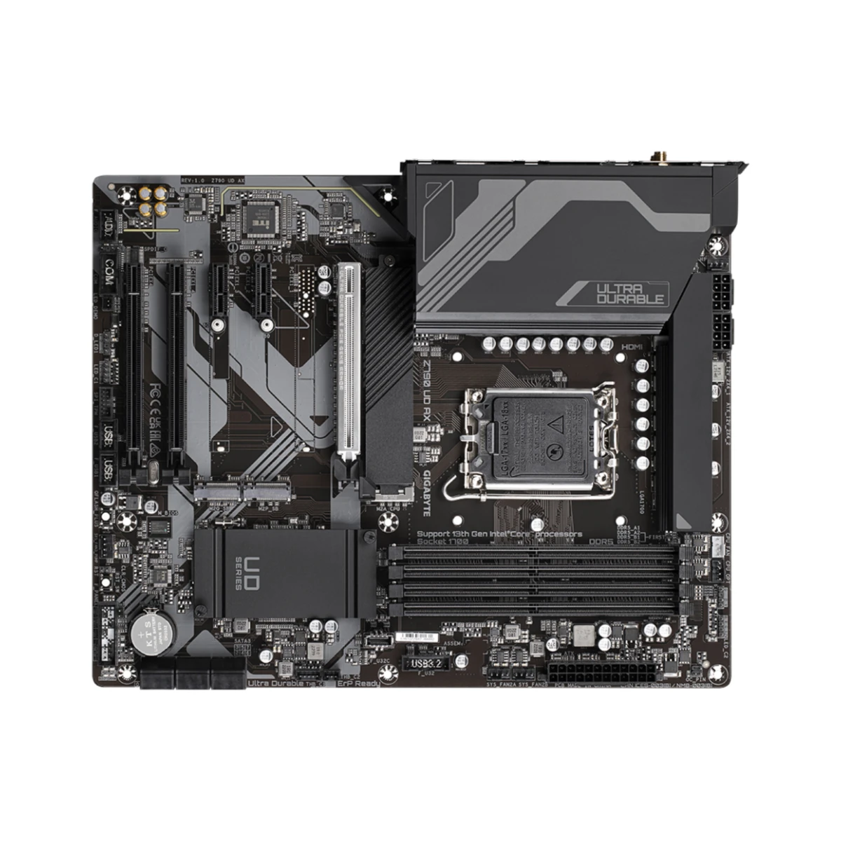Gigabyte Z790 UD AX ATX Gaming Motherboard Intel LGA 1700 WiFi 6 - Z790-UD-AX view 4