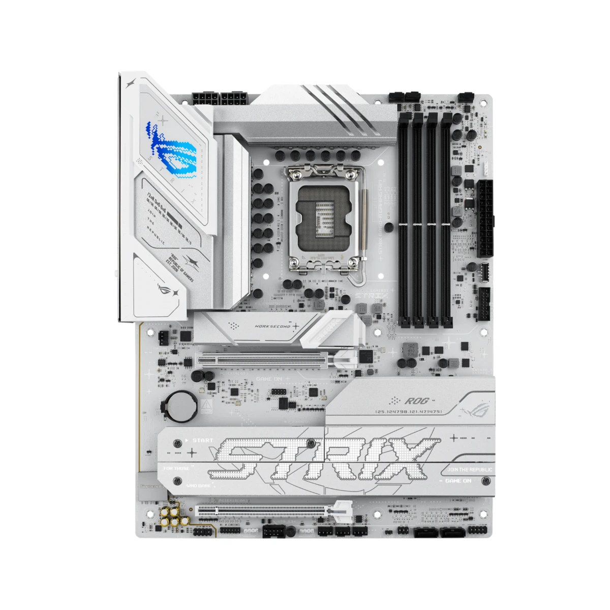 ASUS ROG STRIX B860-A GAMING WIFI LGA 1851 ATX Motherboard – White | 90MB1JI0-M0EAY0 view 2