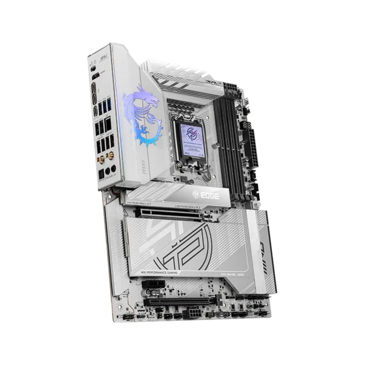 MSI MPG Z890 EDGE TI WIFI LGA 1851 ATX Gaming Motherboard – White | 911-7E19-002 view 3