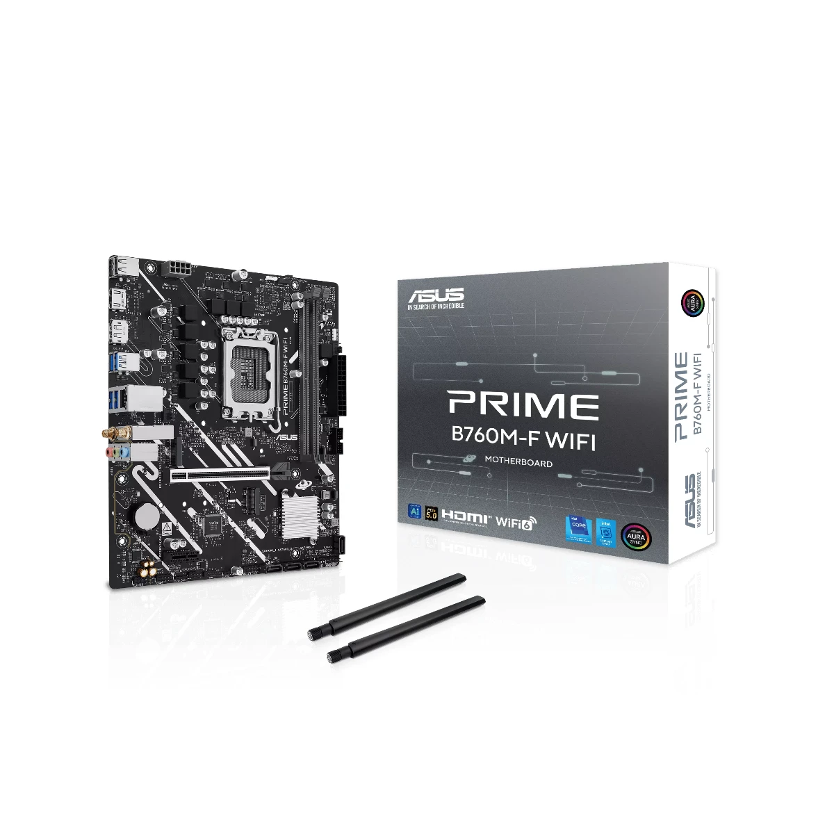 ASUS PRIME B760M-F WIFI LGA 1700 Micro-ATX Motherboard | 90MB1N00-M0EAY0