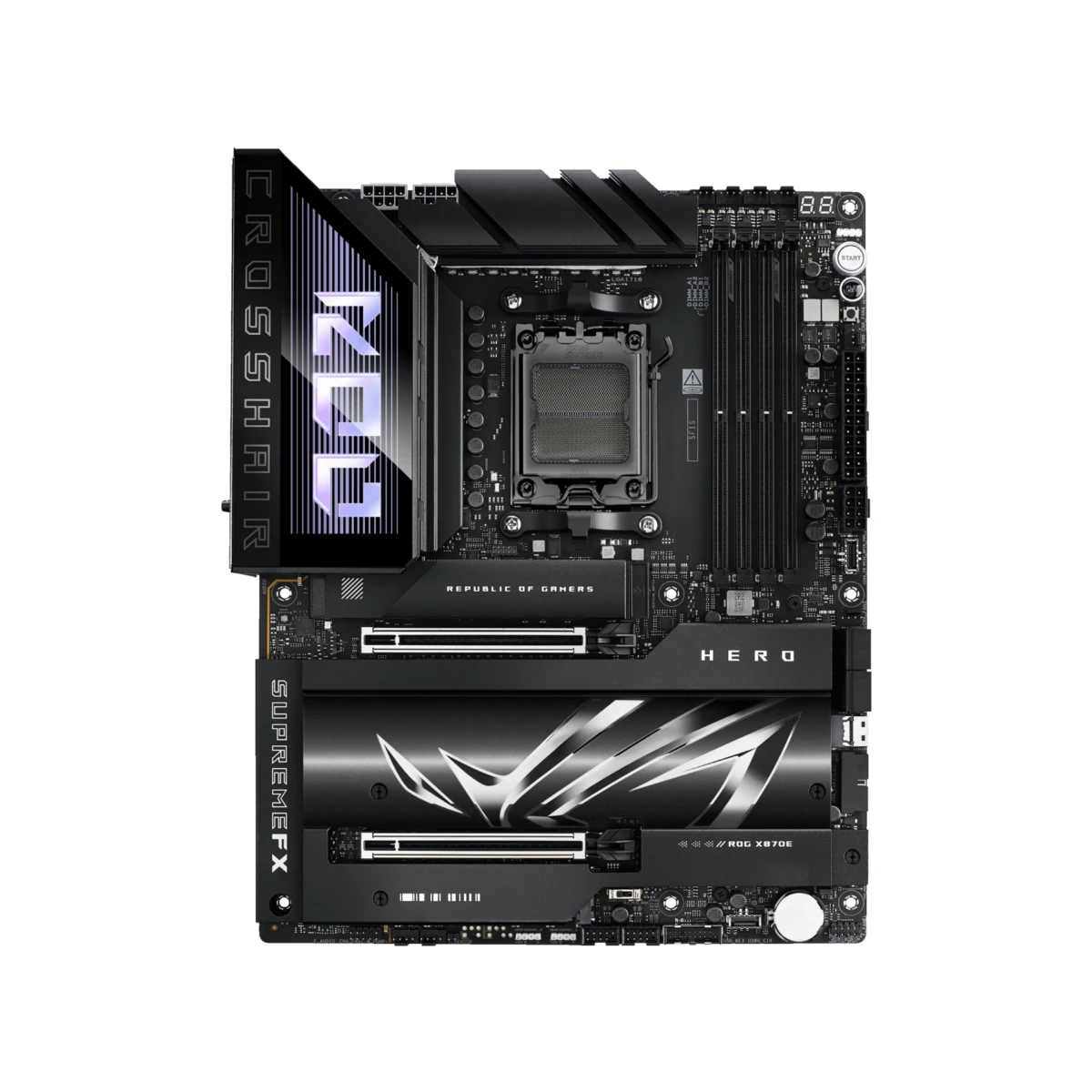 ASUS ROG CROSSHAIR X870E HERO DDR5 AMD AM5 ATX Motherboard | 90MB1IE0-M0EAY0 view 2
