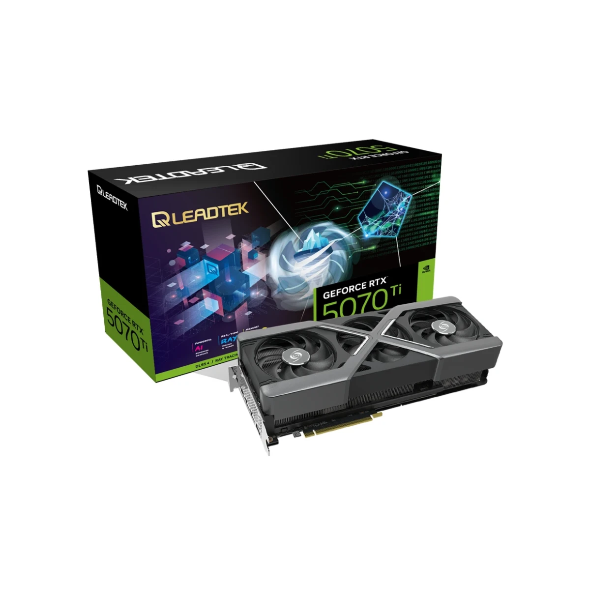 Leadtek WinFast GeForce RTX 5070 Ti HURRICANE Graphics Card, 16GB GDDR7, DLSS 4 - 327C1002A10