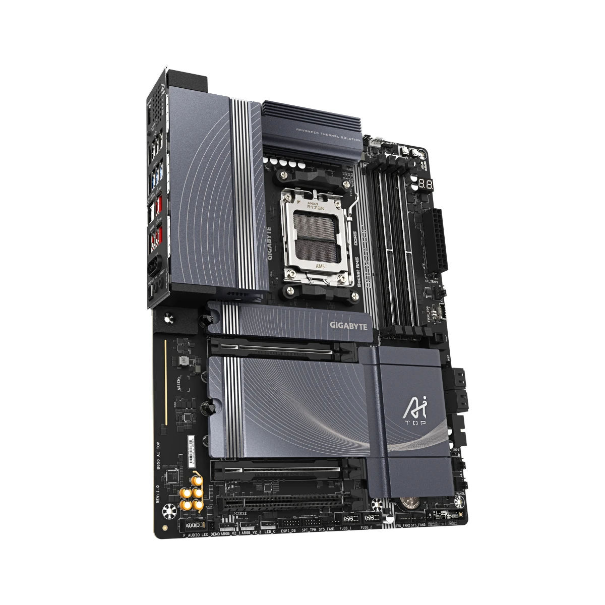 Gigabyte B850 AI TOP AM5 ATX Motherboard | B850-AI-TOP view 3