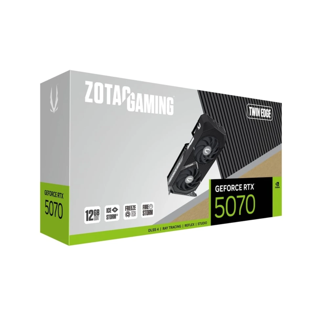 ZOTAC GAMING GeForce RTX 5070 Twin Edge Graphics Card, 12GB GDDR7, DLSS 4 - ZT-B50700E-10P