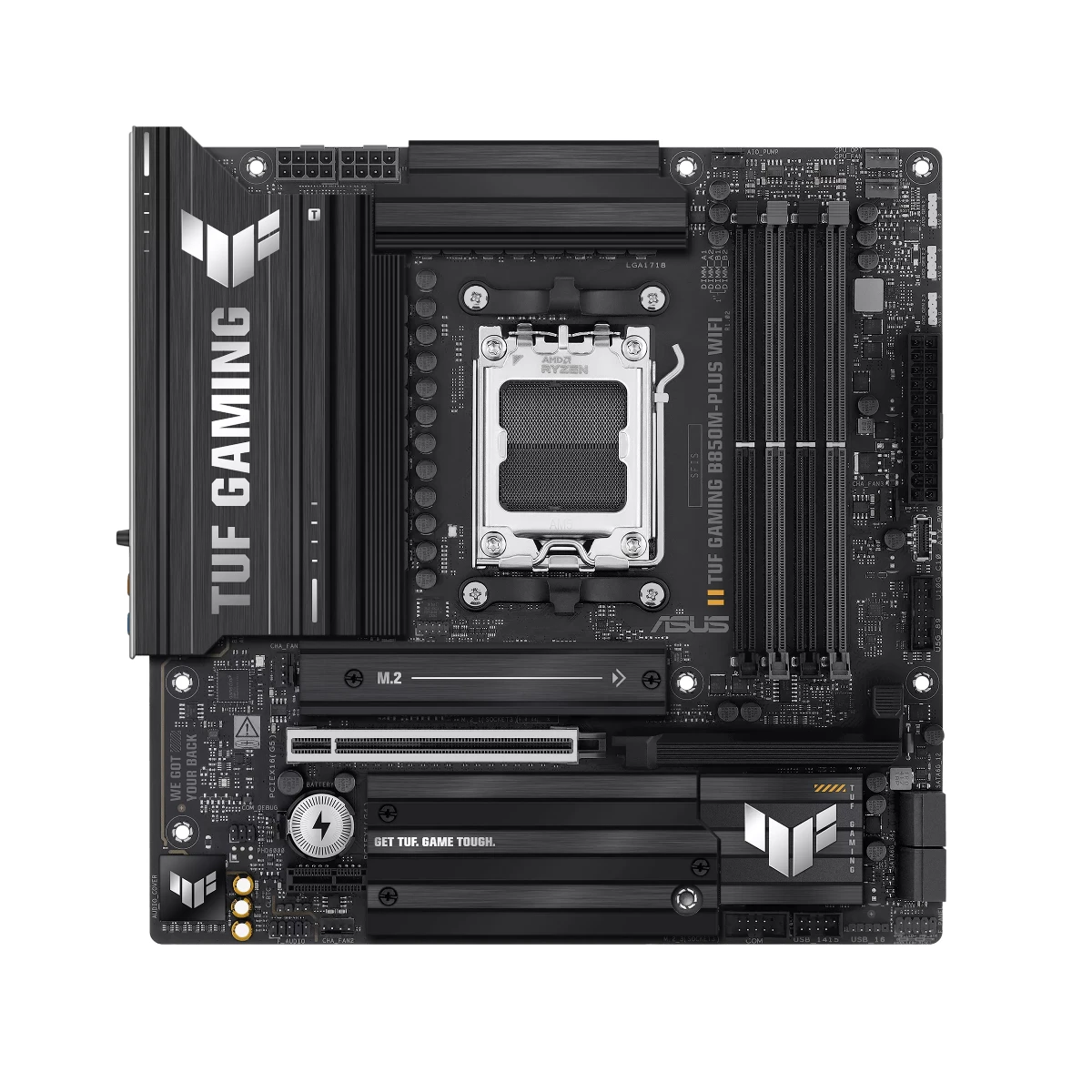 ASUS TUF GAMING B850M-PLUS WIFI AM5 Micro-ATX Gaming Motherboard | 90MB1IY0-M0EAY0 view 2