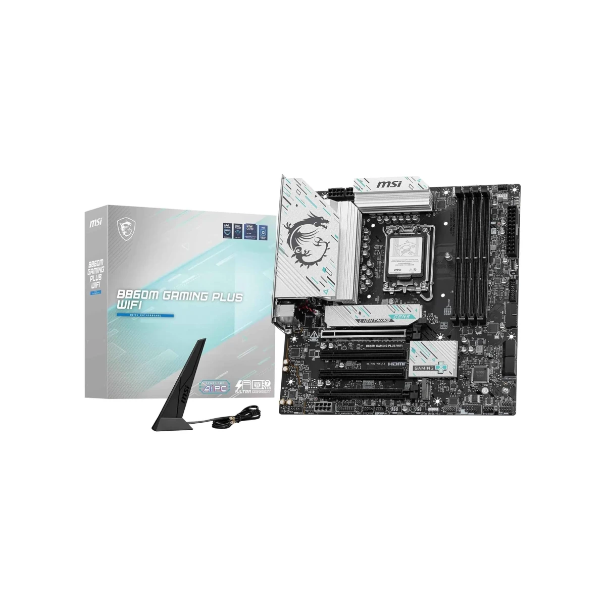MSI B860M GAMING PLUS WIFI LGA 1851 Micro-ATX Gaming Motherboard | 911-7E42-003