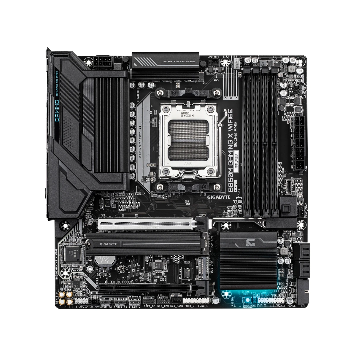 Gigabyte B850M GAMING X WIFI6E AM5 Micro-ATX Gaming Motherboard | B850M-GAMING-X-WF6E view 2