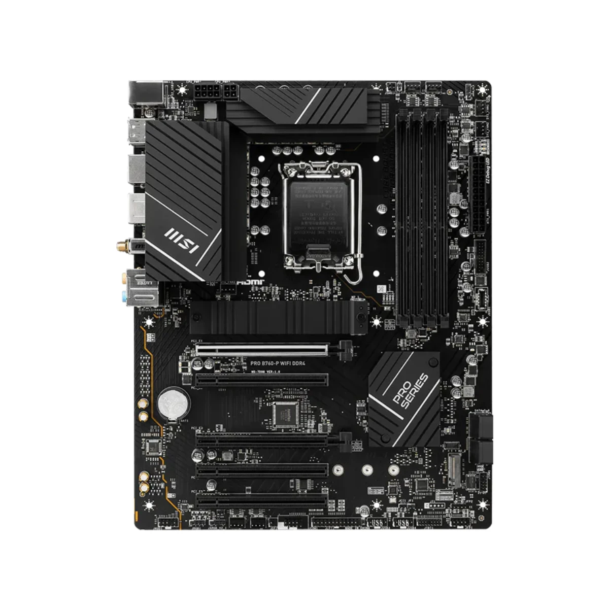 MSI PRO B760-P WiFi DDR4 ATX Motherboard Intel LGA 1700 - 911-7D98-023 view 2