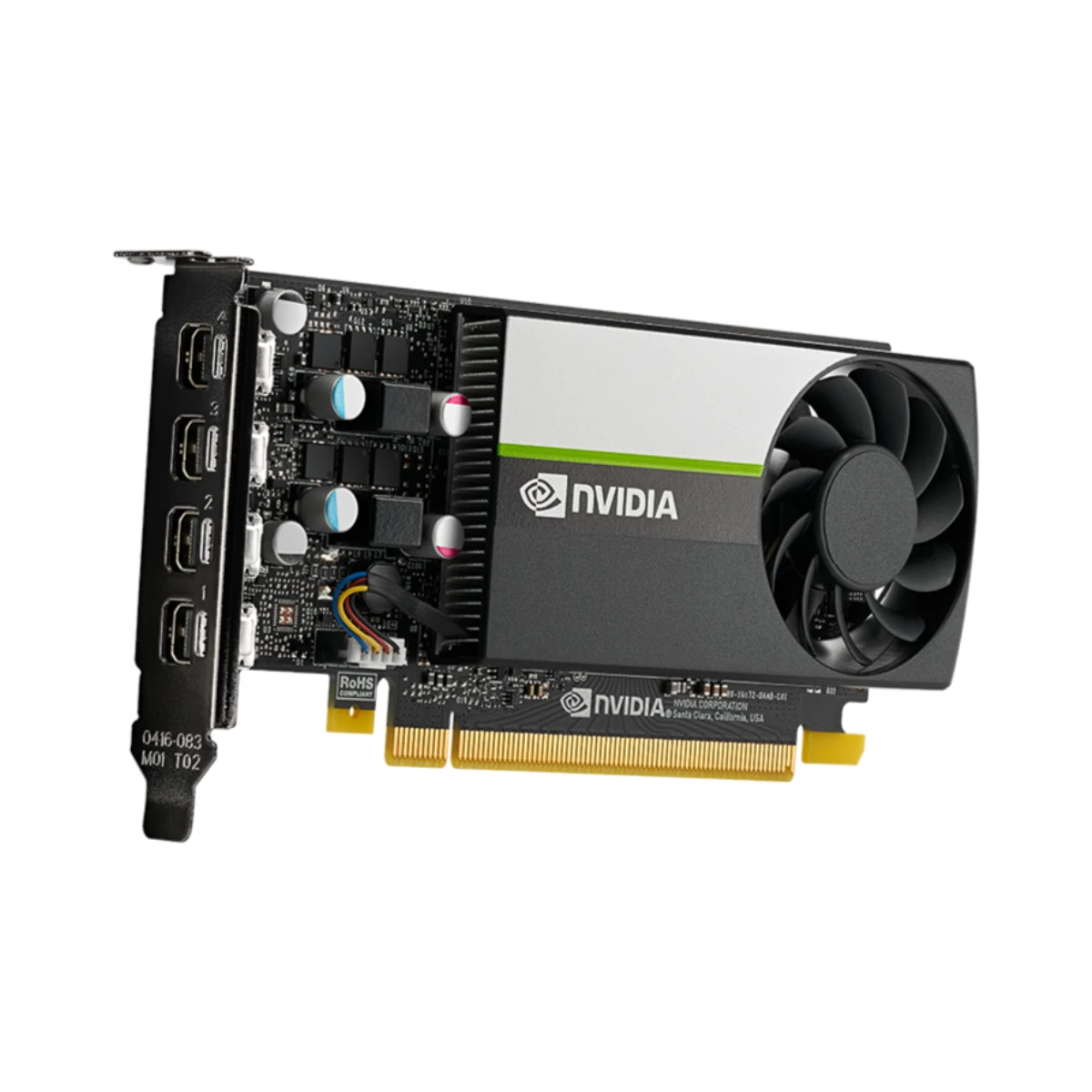 PNY NVIDIA Quadro T1000 Low-Profile Graphics Card, 4GB GDDR6 - VCNT1000-SB view 2