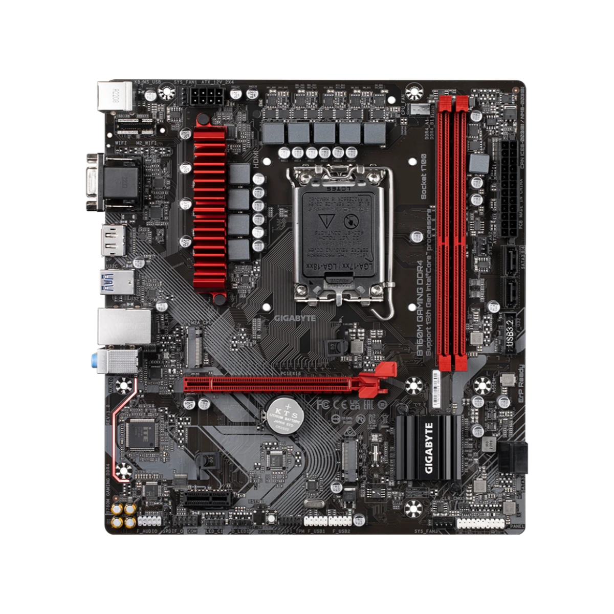 Gigabyte B760M GAMING DDR4 Intel LGA 1700 Micro-ATX Motherboard | B760M-GAMING-DDR4 view 2