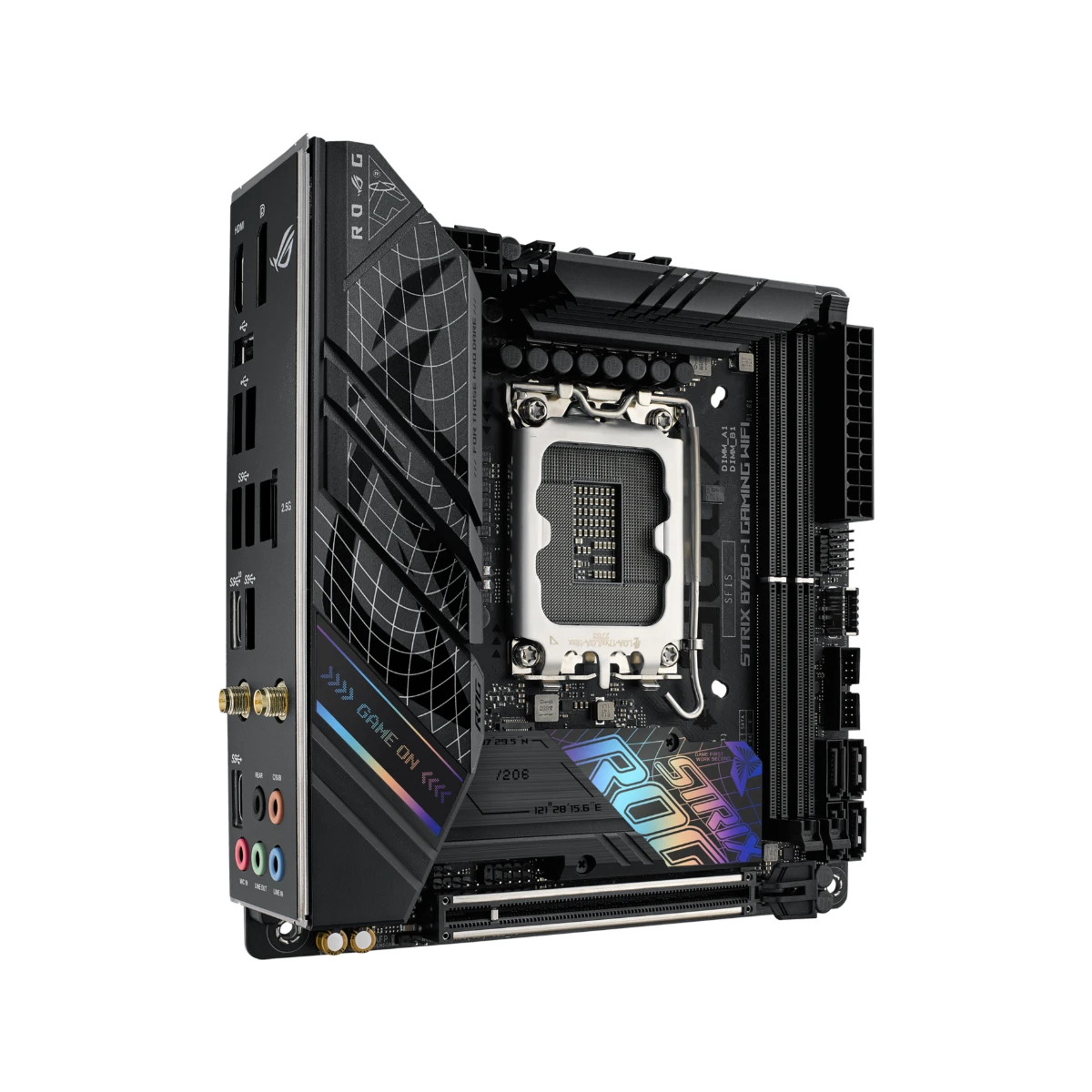 ASUS ROG Strix B760-I Gaming WiFi Intel LGA1700 DDR5 Mini-ITX Motherboard | 90MB1D90-M0EAY0 view 2