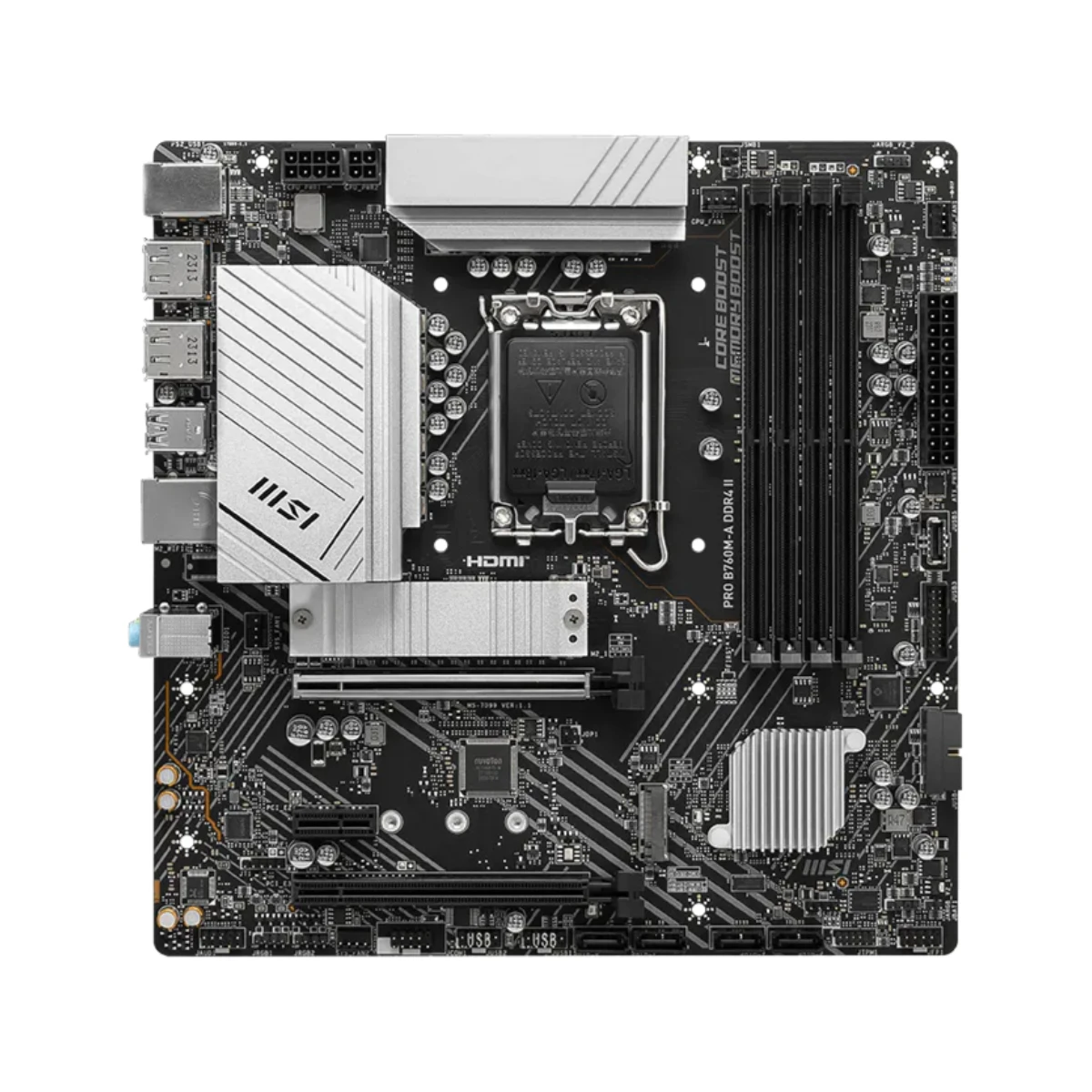 MSI PRO B760M-A DDR4 II Micro-ATX Motherboard Intel LGA 1700 - 911-7D99-013 view 2