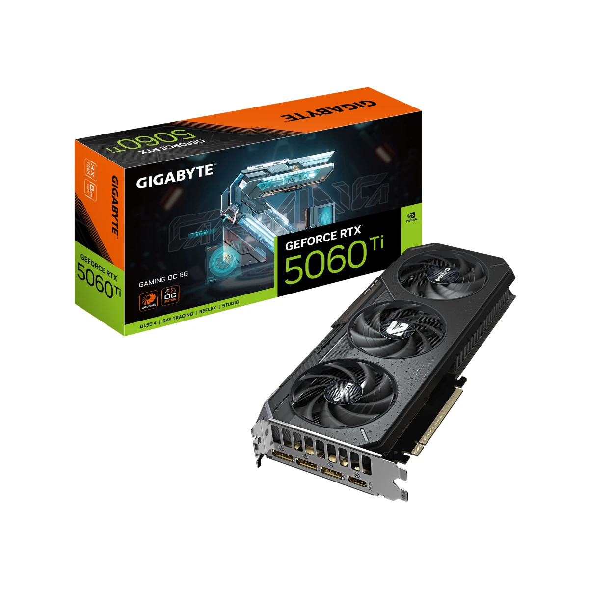 Gigabyte GeForce RTX 5060 Ti GAMING OC 8G Graphics Card, 8GB GDDR7, DLSS 4 - GV-N506TGAMINGOC-8GD