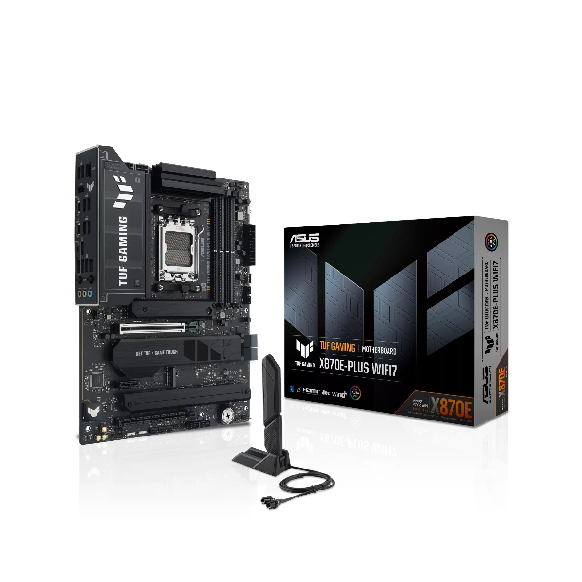 ASUS TUF GAMING X870E-PLUS WIFI7 AM5 DDR5 PCIe 5.0 ATX Motherboard | 90MB1M70-M0EAY0