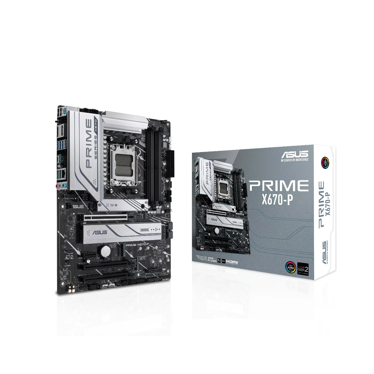 ASUS Prime X670-P AMD AM5 ATX DDR5 Motherboard for Ryzen 7000 Series - 90MB1BU0-M0EAY0