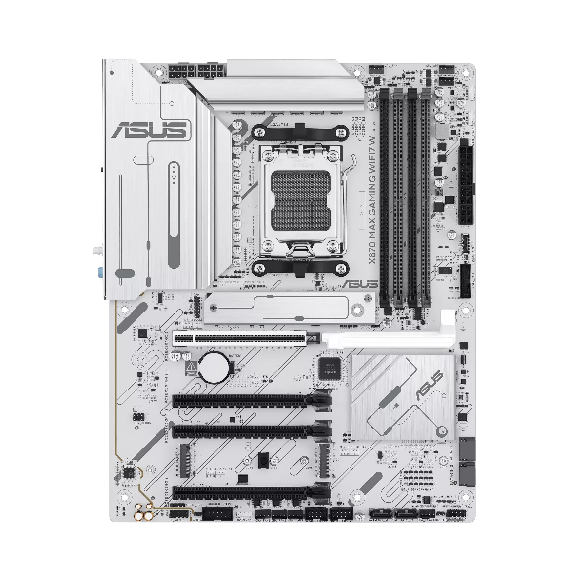 ASUS X870 MAX GAMING WIFI 7 W AM5 ATX DDR5 PCIe 5.0 Motherboard | 90MB1LZ0-M0EAY0 view 2
