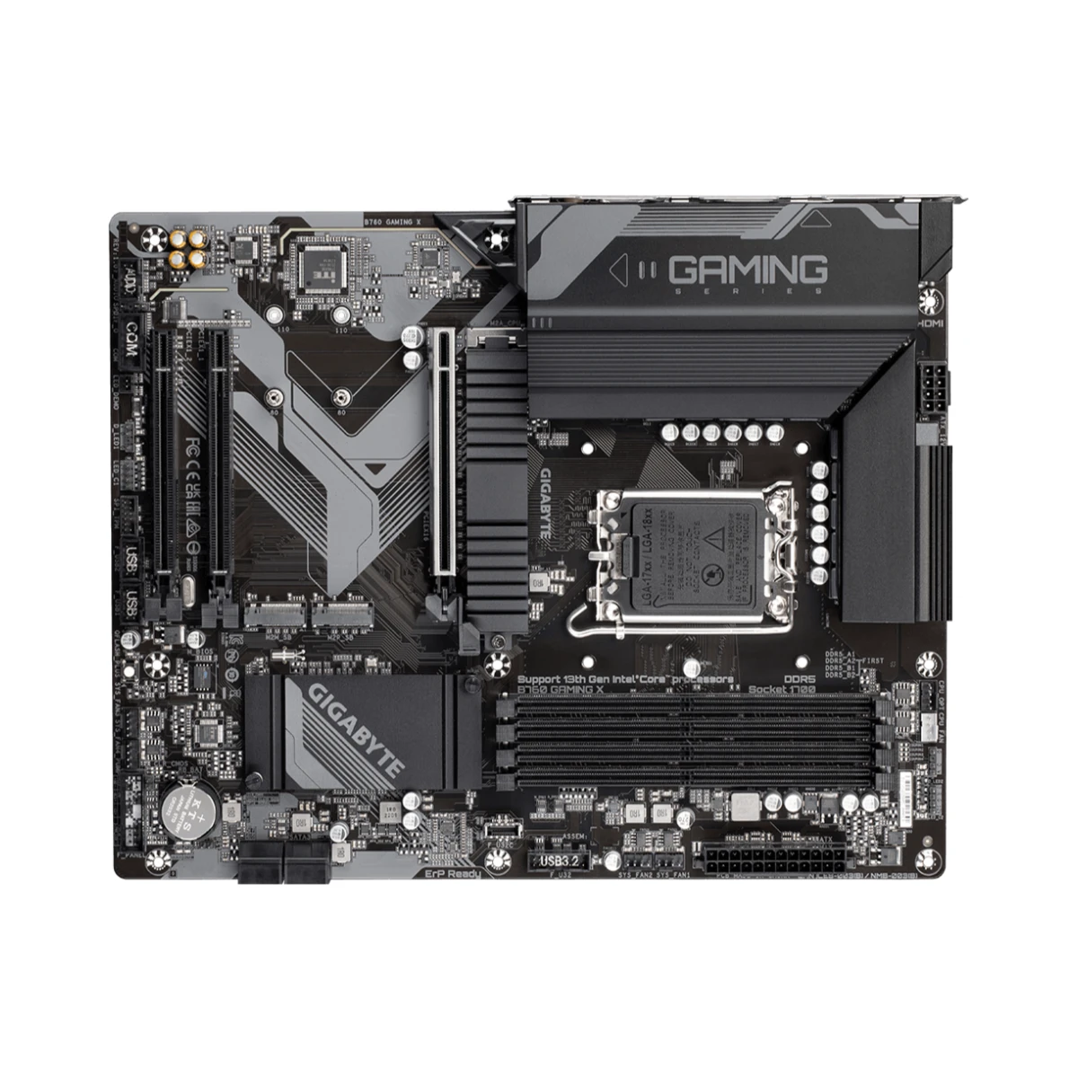 Gigabyte B760 Gaming X ATX Gaming Motherboard Intel LGA1700 - B760-GAMING-X view 4