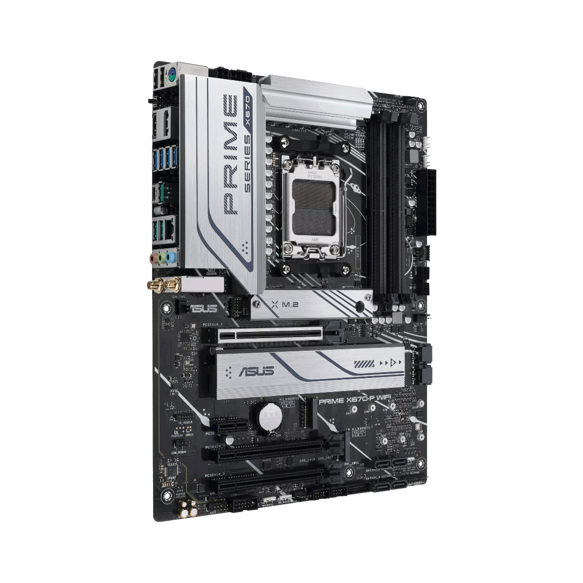 ASUS Prime X670-P WiFi AMD AM5 ATX Motherboard with DDR5 Support - 90MB1BV0-M0EAY0 view 3
