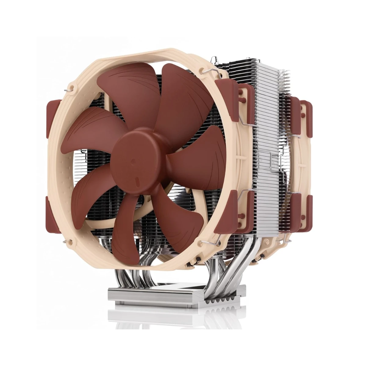 Noctua NH-U14S TR5-SP6 Premium Air CPU Cooler - Brown (NF-A15 140mm PWM Fan, SSO2 Bearing, 1500 RPM, sTR5/SP6 Support) - NH-U14S TR5-SP6