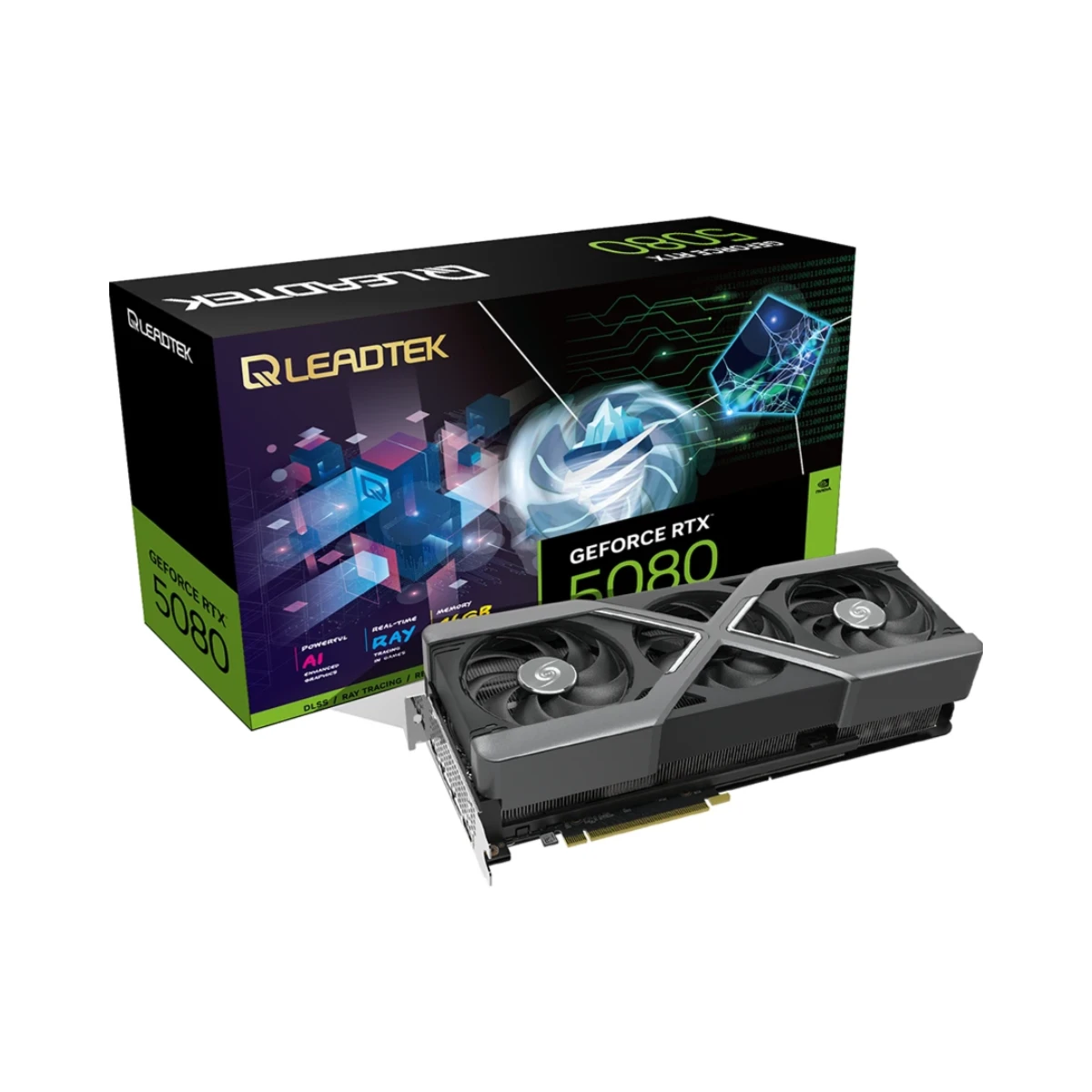 LEADTEK WinFast GeForce RTX 5080 HURRICANE Graphics Card, 16GB GDDR7, DLSS 4 - 127B8000110