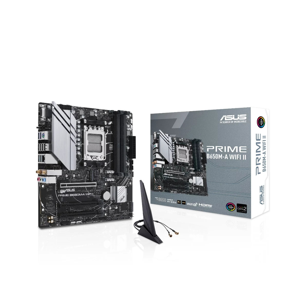 ASUS PRIME B650M-A WIFI II DDR5 Micro-ATX AM5 Motherboard | 90MB1EG0-M0EAY0