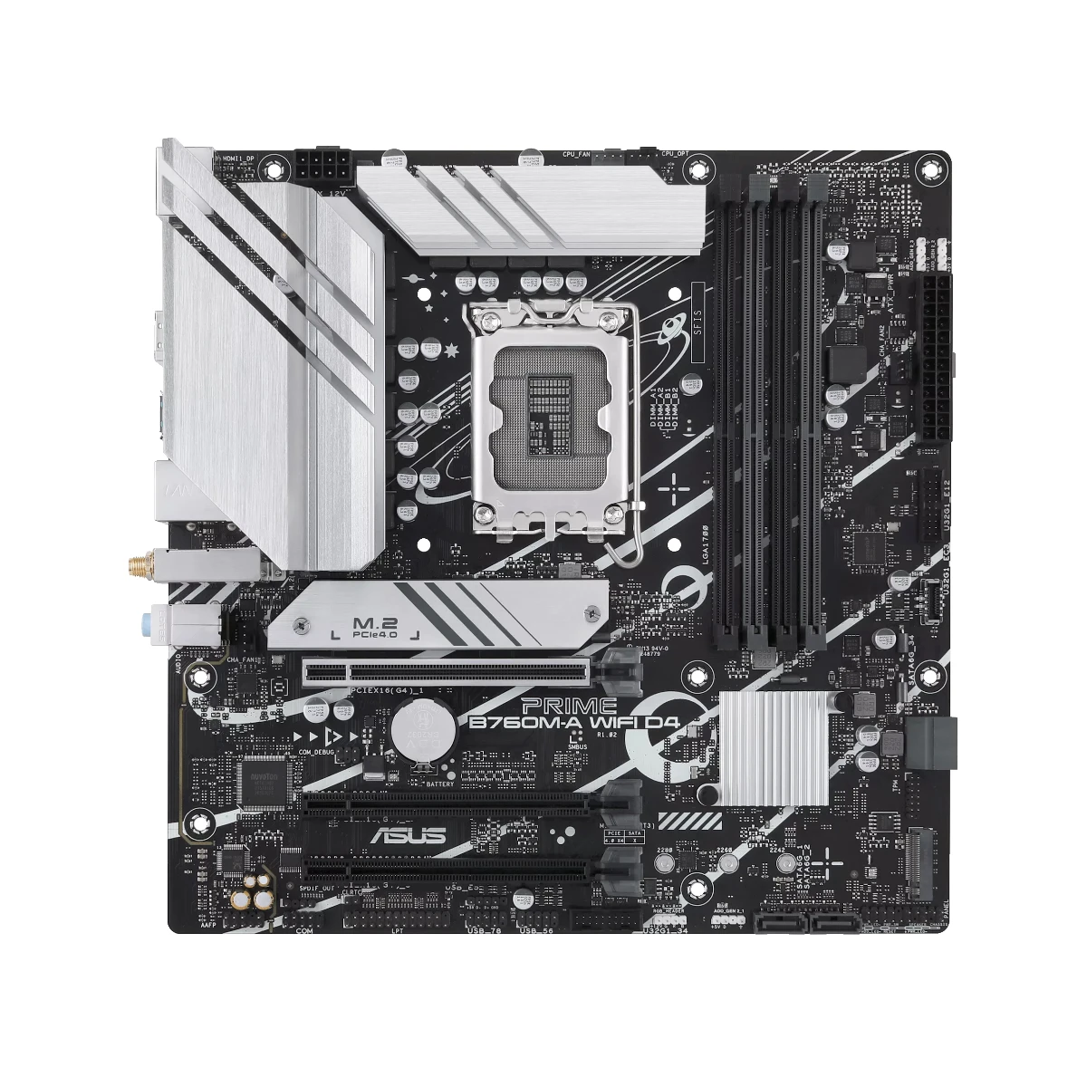 ASUS Prime B760M-A WiFi D4 Intel LGA1700 mATX Motherboard - 90MB1CX0-M0EAY0