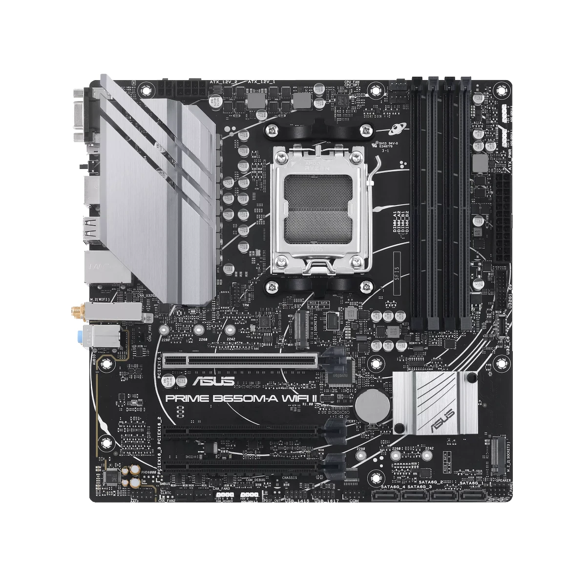ASUS PRIME B650M-A WIFI II DDR5 Micro-ATX AM5 Motherboard | 90MB1EG0-M0EAY0 view 2