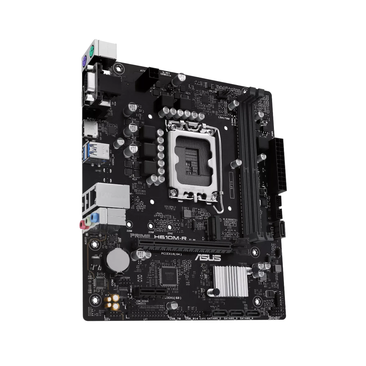 ASUS PRIME H610M-R DDR5 Micro-ATX Motherboard | 90MB1GL0-M0ECY0 view 3