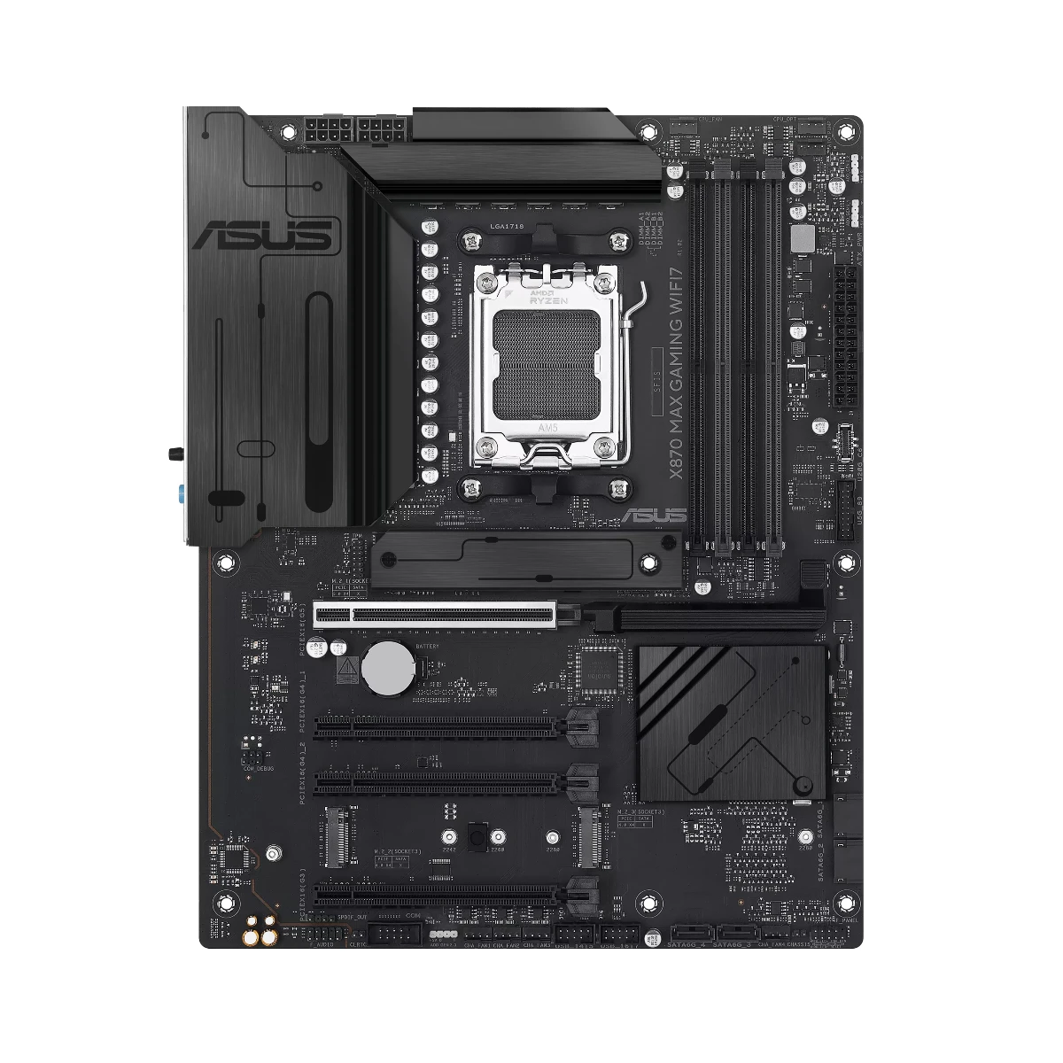 ASUS X870 MAX GAMING WIFI 7 AM5 DDR5 PCIe 5.0 ATX Motherboard | 90MB1LY0-M0EAY0 view 2