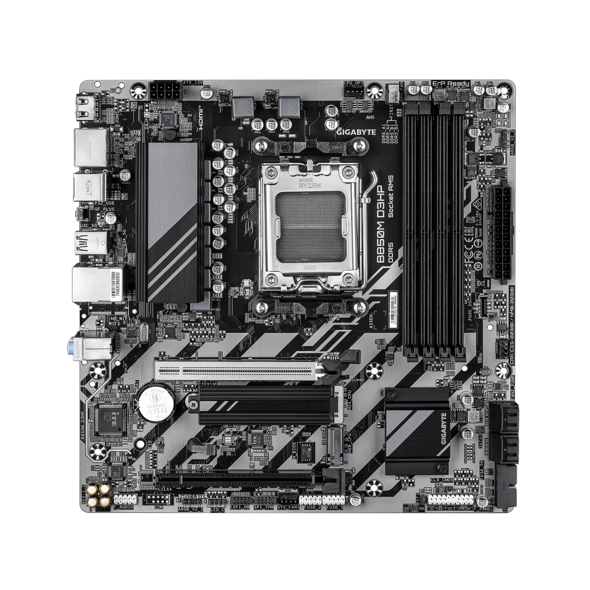 Gigabyte B850M D3HP AM5 Micro-ATX Motherboard | B850M-D3HP view 2