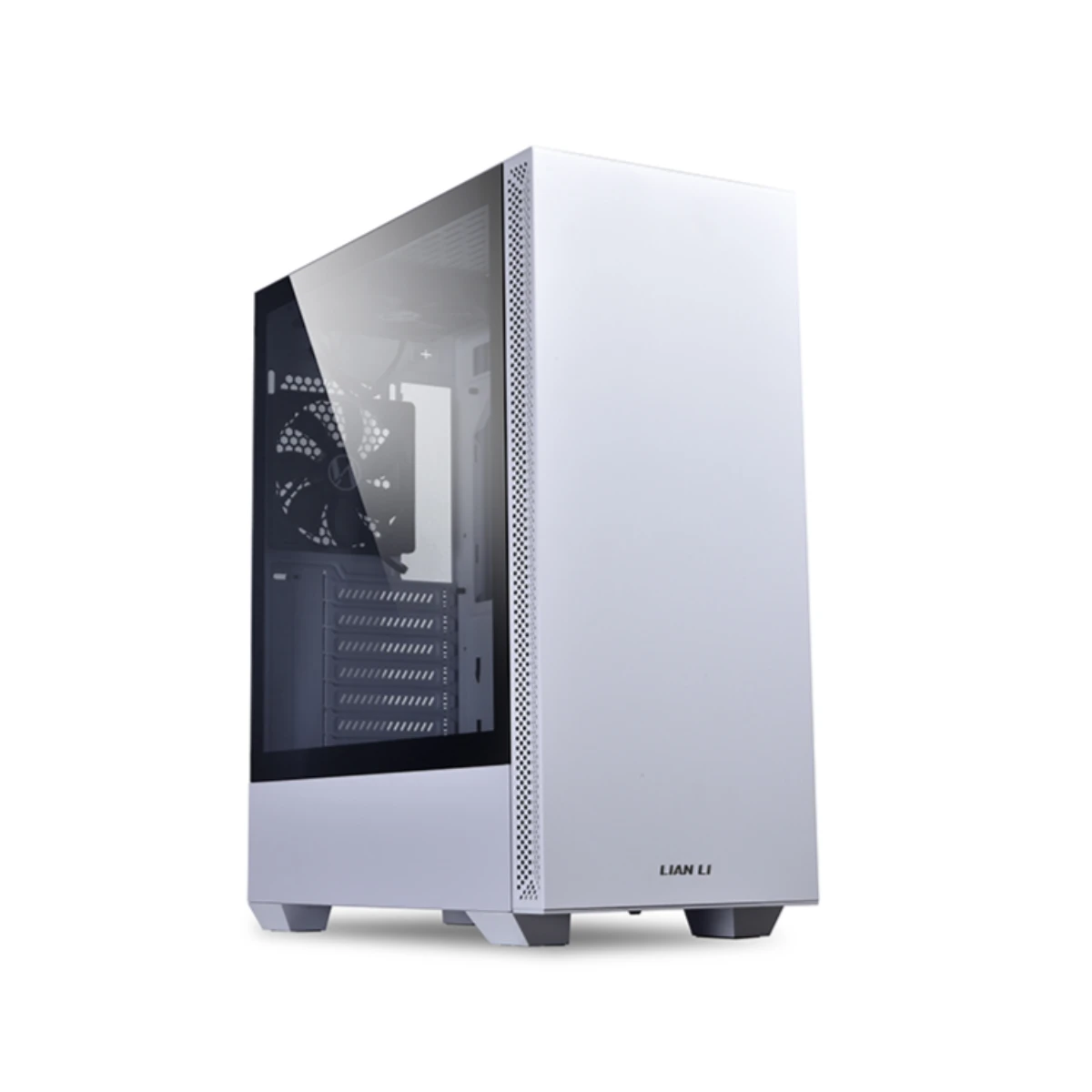 LIAN LI LANCOOL 205 Tempered Glass ATX Mid Tower ATX Gaming Case - White 2x 120mm Fans – G99.OE743W.10
