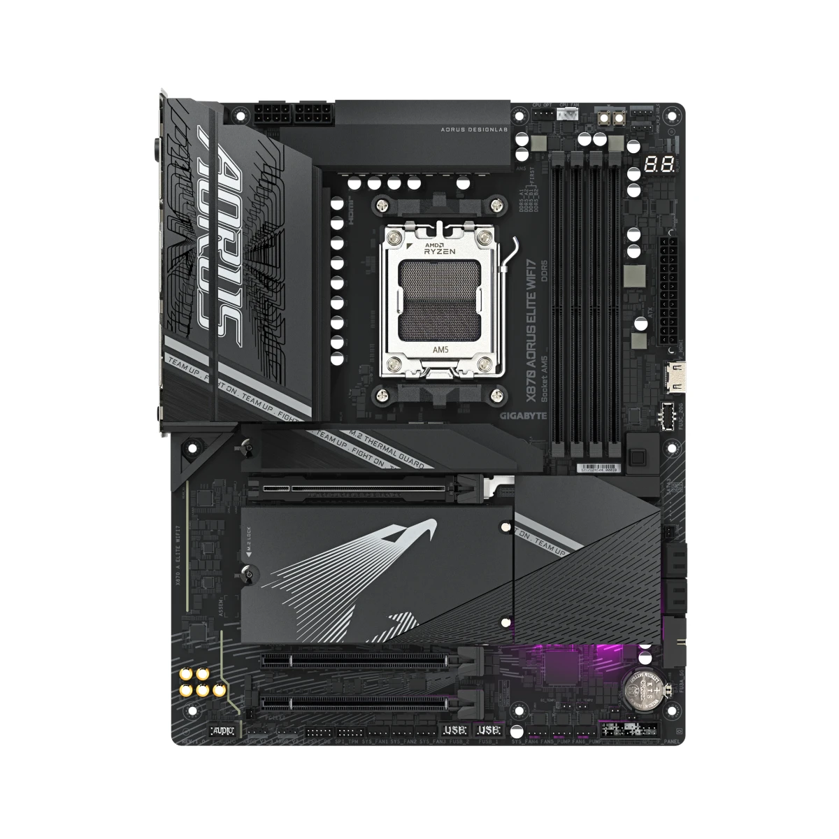 GIGABYTE X870 A ELITE WIFI7 AM5 ATX Gaming Motherboard | X870-A-ELITE-WIFI7 view 2