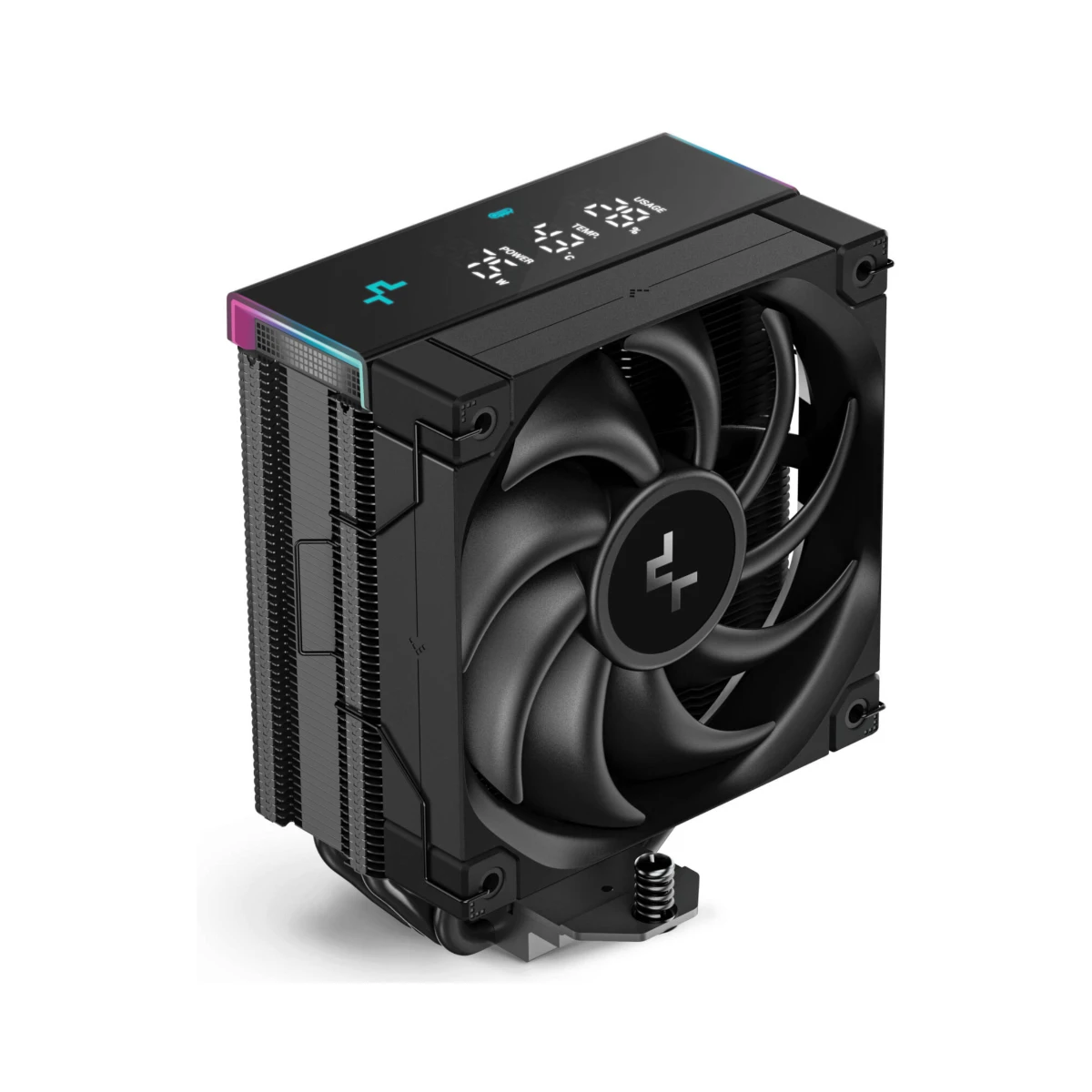 DeepCool AK400 Digital Pro CPU Air Cooler (Single Tower, Single Fan, Digital Display, Black) | R-AK400-BKAPMN-G view 3