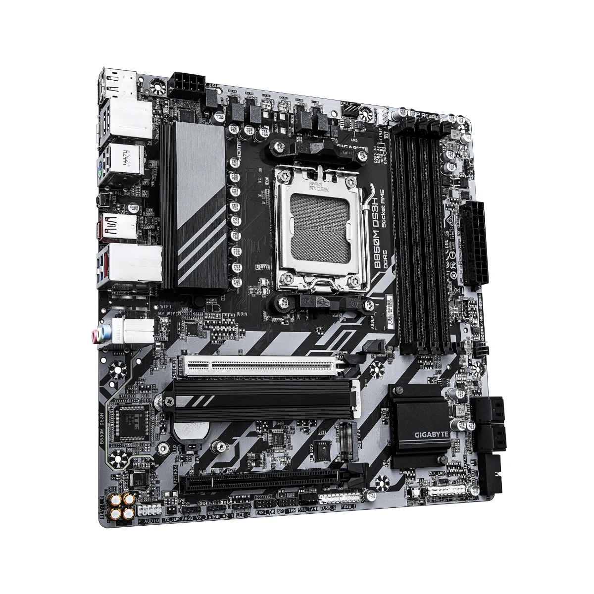 Gigabyte B850M DS3H AM5 DDR5 Micro-ATX Motherboard | B850M-DS3H view 3