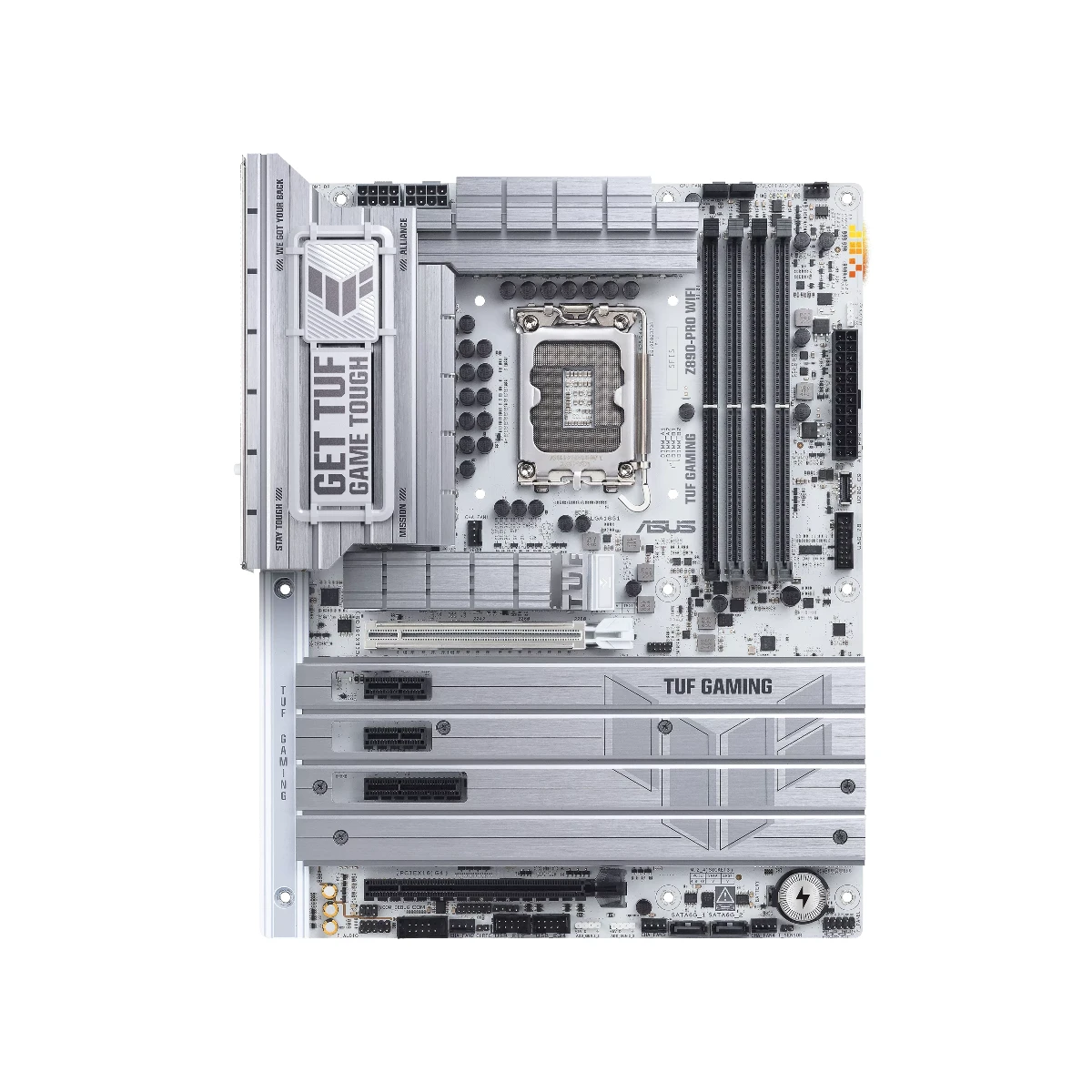 ASUS TUF GAMING Z890-PRO WIFI LGA 1851 ATX Gaming Motherboard – White - 90MB1IR0-M0EAY0 view 2