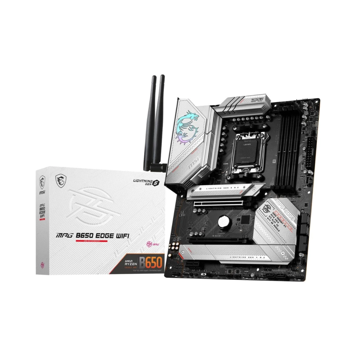 MSI MPG B650 EDGE WiFi ATX Motherboard AMD AM5 DDR5 - 911-7E10-002