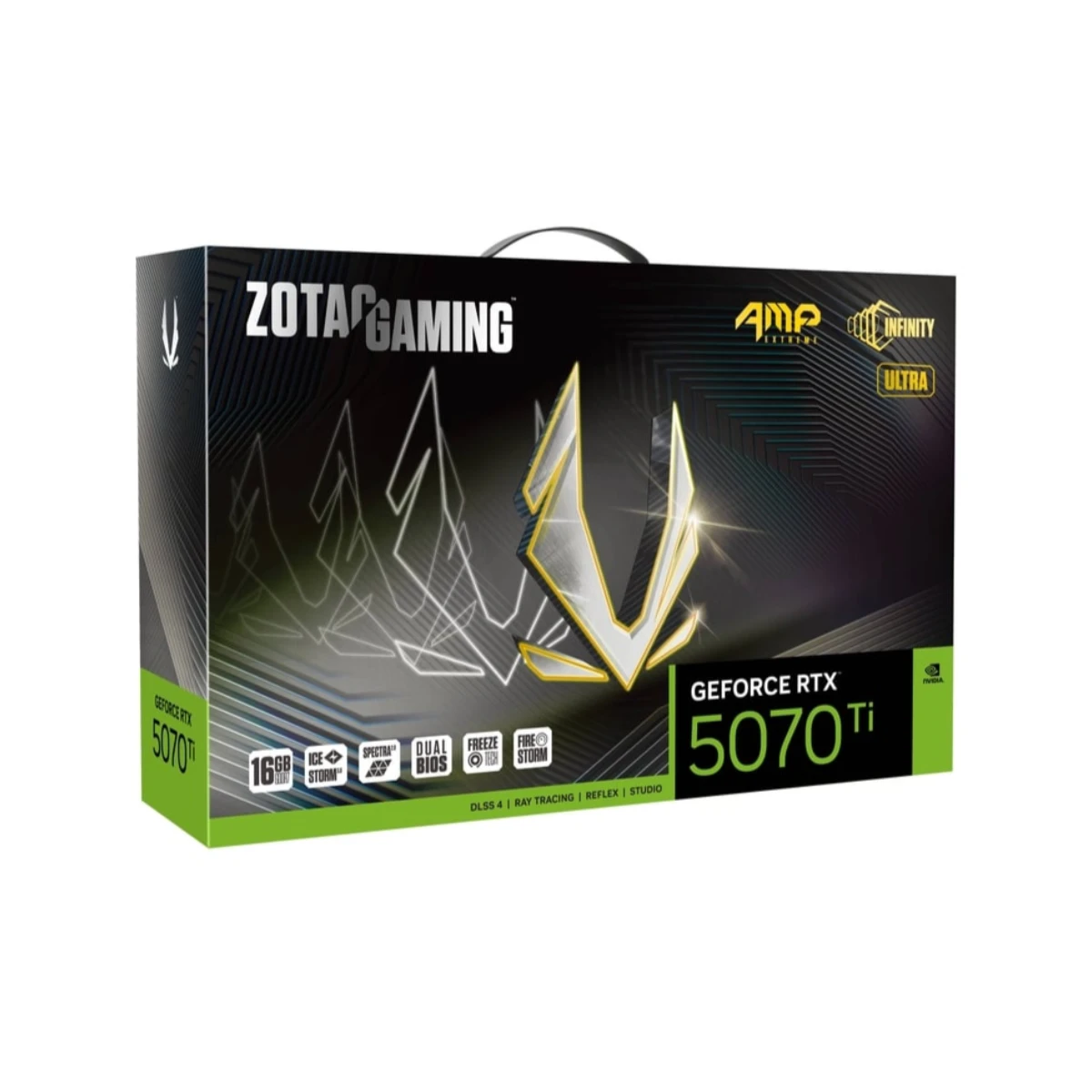 ZOTAC GAMING GeForce RTX 5070 Ti AMP Extreme INFINITY ULTRA Graphics Card, 16GB GDDR7, DLSS 4 - ZT-B50710BU-10P
