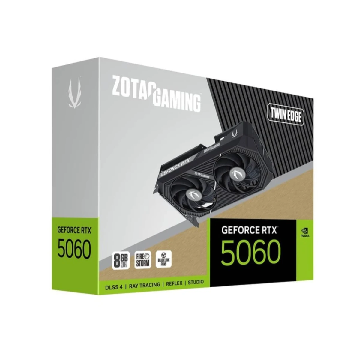 ZOTAC GAMING GeForce RTX 5060 Twin Edge Graphics Card, 8GB GDDR7, DLSS 4 - ZT-B50600E-10M