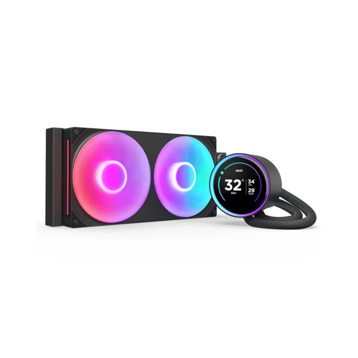 NZXT Kraken Elite 280 RGB AIO CPU Liquid Cooler – Black - RL-KR28E-B2