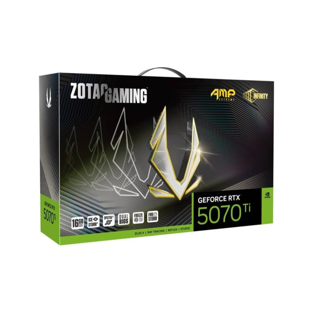 ZOTAC GAMING GeForce RTX 5070 Ti AMP Extreme INFINITY Graphics Card, 16GB GDDR7, DLSS 4 - ZT-B50710B-10P
