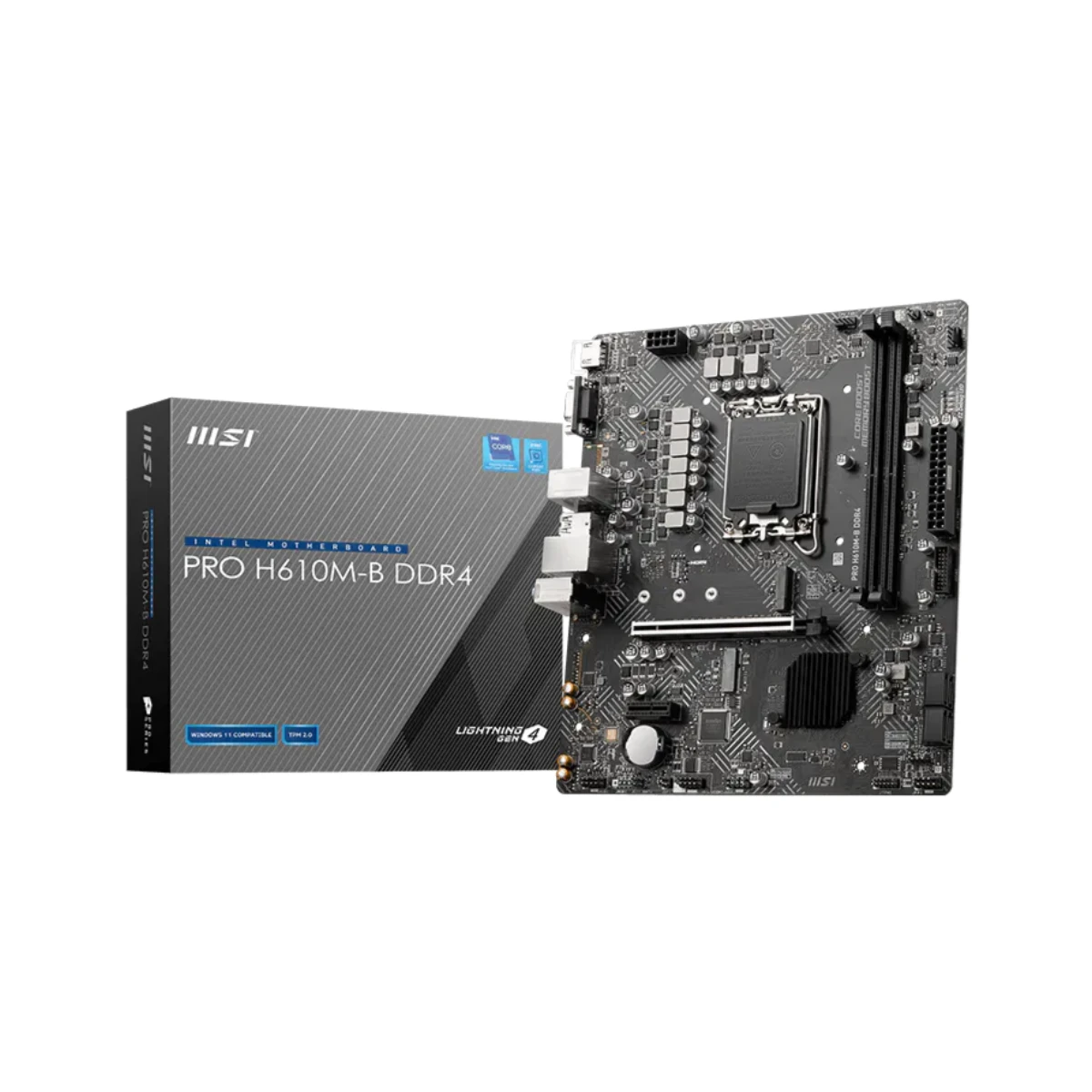 MSI Pro H610M-B DDR4 Micro ATX Motherboard - 911-7D46-004