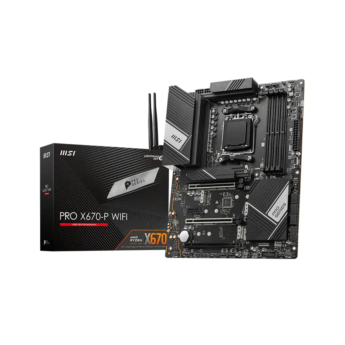 MSI PRO X670-P WiFi AMD AM5 ATX Gaming Motherboard - 911-7D67-006