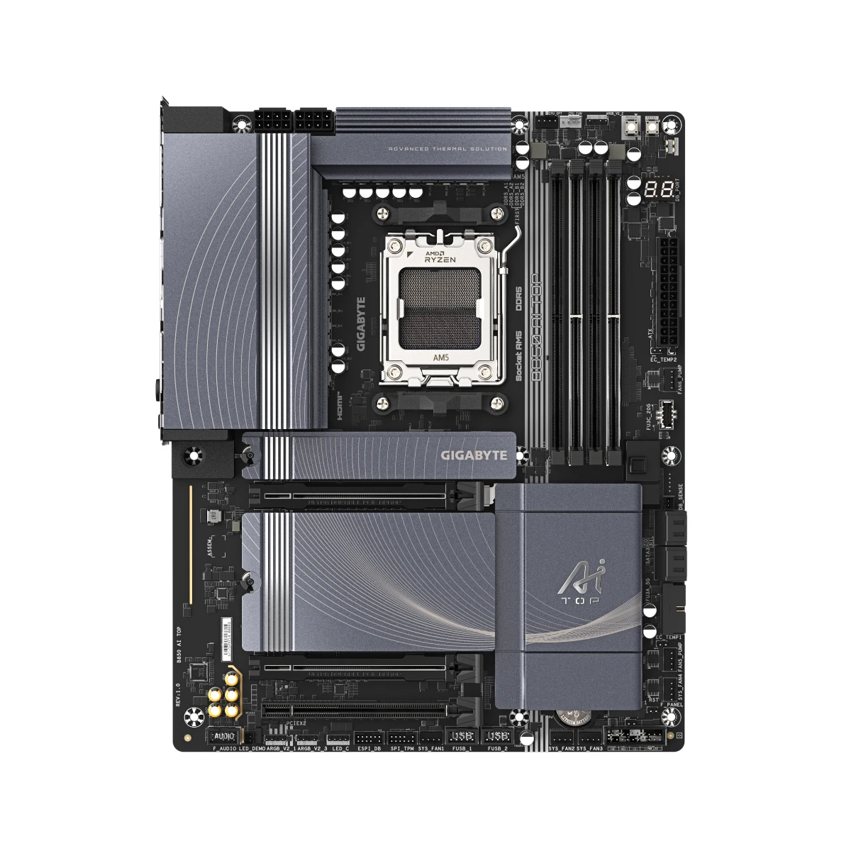 Gigabyte B850 AI TOP AM5 ATX Motherboard | B850-AI-TOP view 2