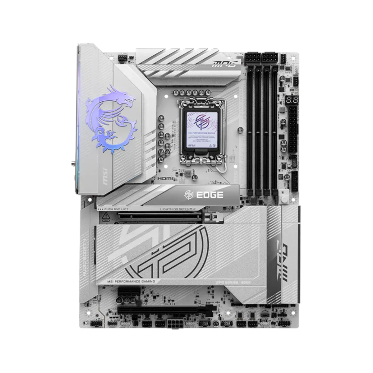 MSI MPG Z890 EDGE TI WIFI LGA 1851 ATX Gaming Motherboard – White | 911-7E19-002 view 2