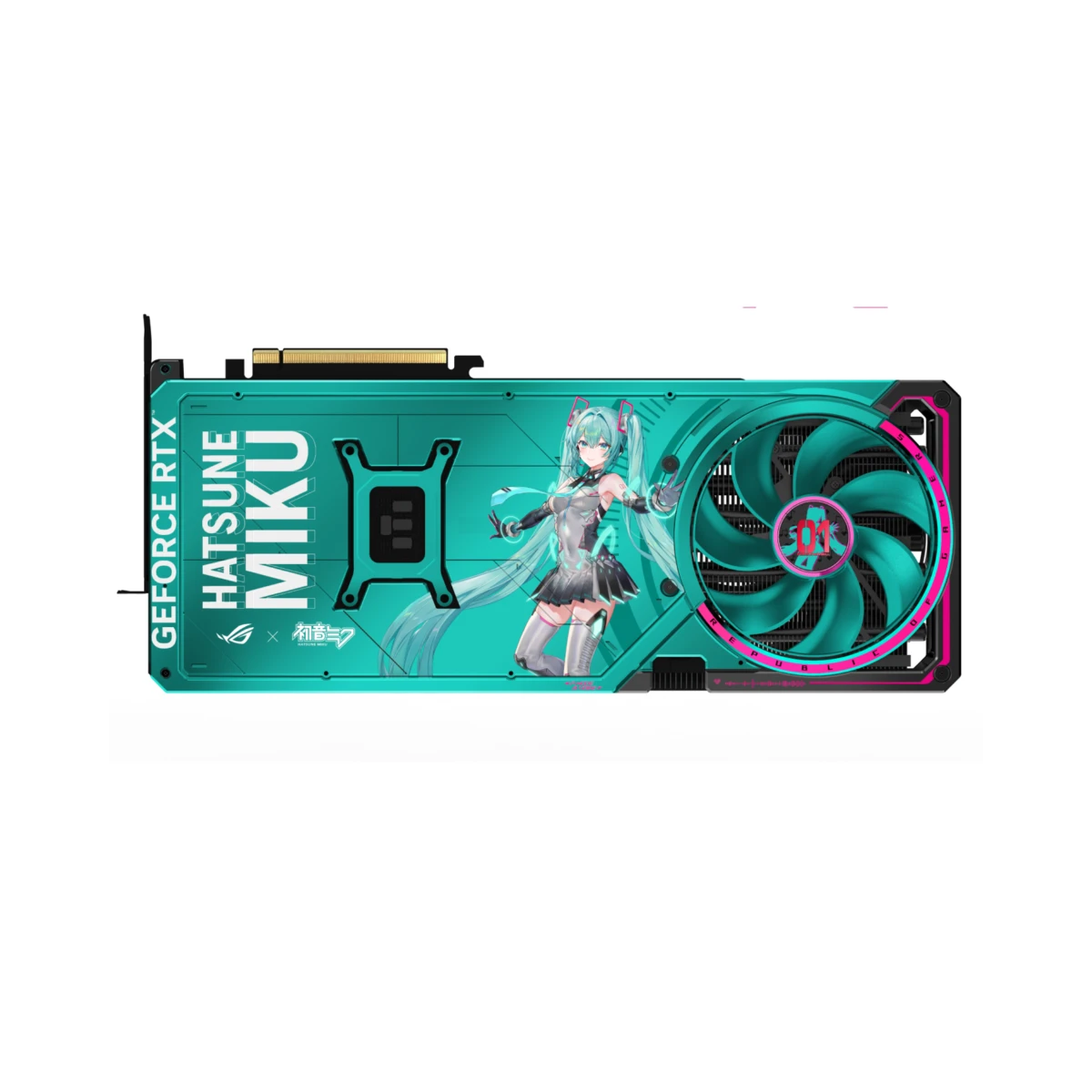 ASUS ROG Astral GeForce RTX 5080 OC HATSUNE Miku Edition Graphics Card, 16GB GDDR7, DLSS 4 - 90YV0LV9-M0NM00 view 4